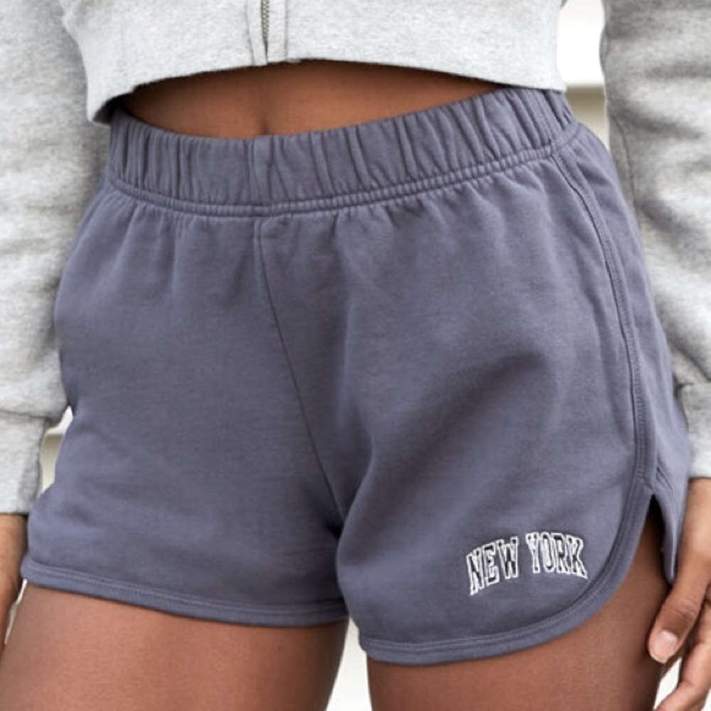 Light Blue New York Lisette Shorts Brandy Melville